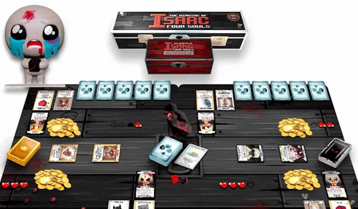 binding of isaac fragmented card The Isaac: Four Souls Requiem The Binding Of Isaac Board