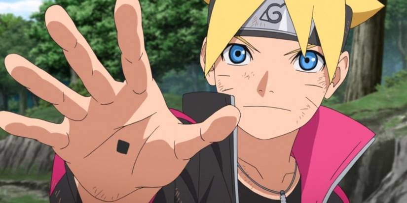 Boruto using the power of Otsutsuki