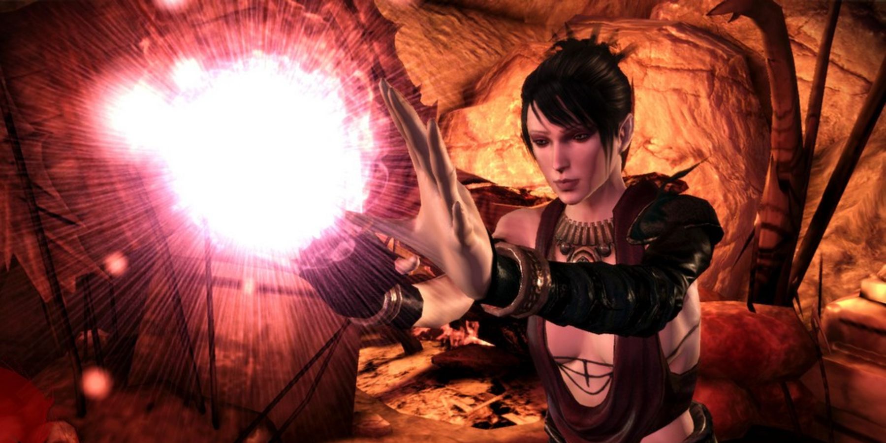 how to cast area effect spells dragon age 2 on pc