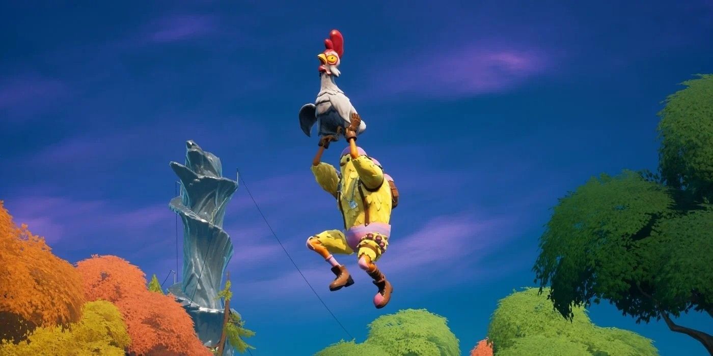 Before players can Chicken Glide in Fortnite, they will need to find and gr...