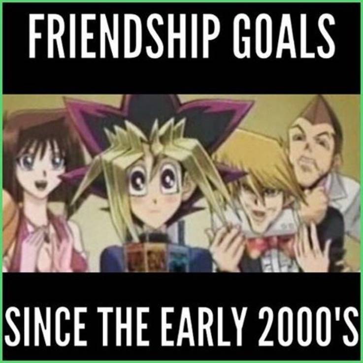 Yugioh A meme showing all four main characters of Yu-Gi-Oh!