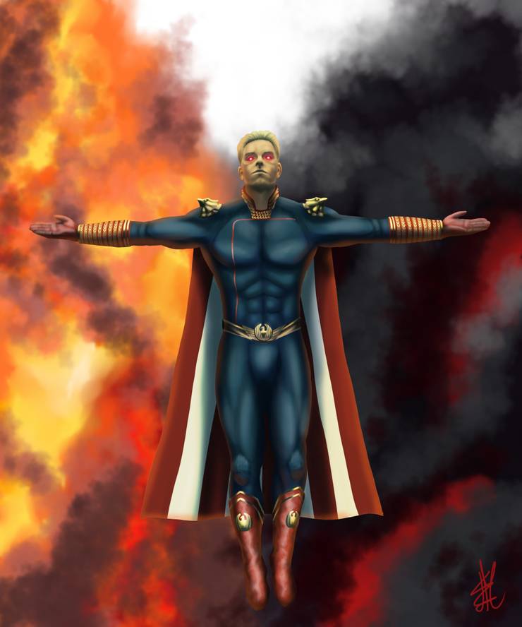 The Boys 10 Awesome Pieces Of Homelander Fan Art Screenrant