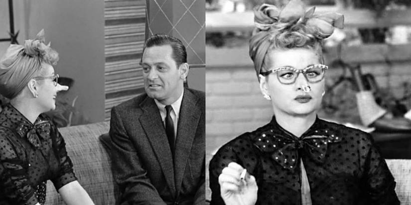 Lucy's fake nose on fire in I Love Lucy