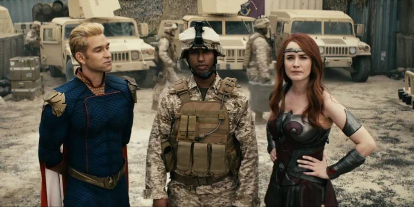 Homelander and Queen Maeve attempt to incorporate The Seven into the military in The Boys