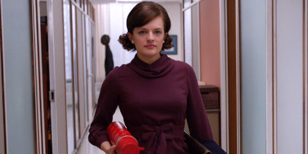 Peggy Olson leaving after telling Don she quits in Mad Men Cropped