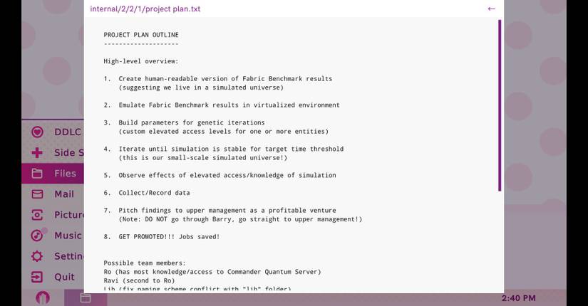 How to Read Time Release Files in Doki Doki Literature Club Plus