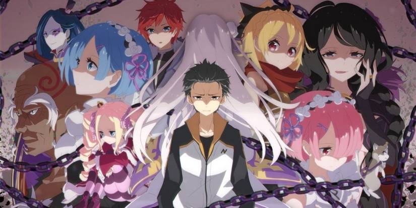 Subaru and the gang in Re: Zero - Starting Life in Another World