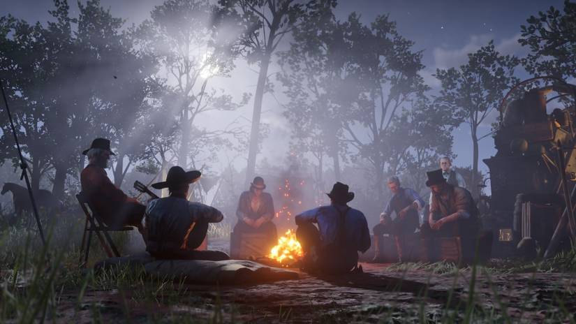 Red Dead Redemption Gang At Camp