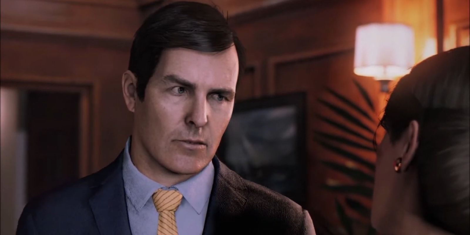 Remy DuVall speaking with Olivia in Mafia III
