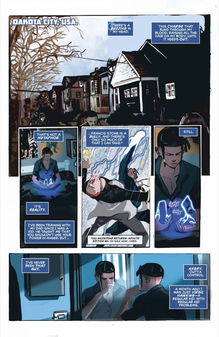 Static Fights Racist Villain Hotstreak in Milestone Reboot Debut