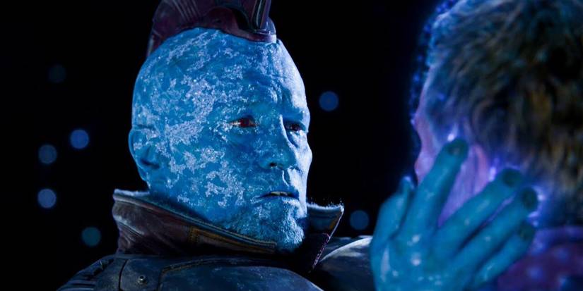 Yondu holding Quill's face in Guardians of the Galaxy: Vol.2