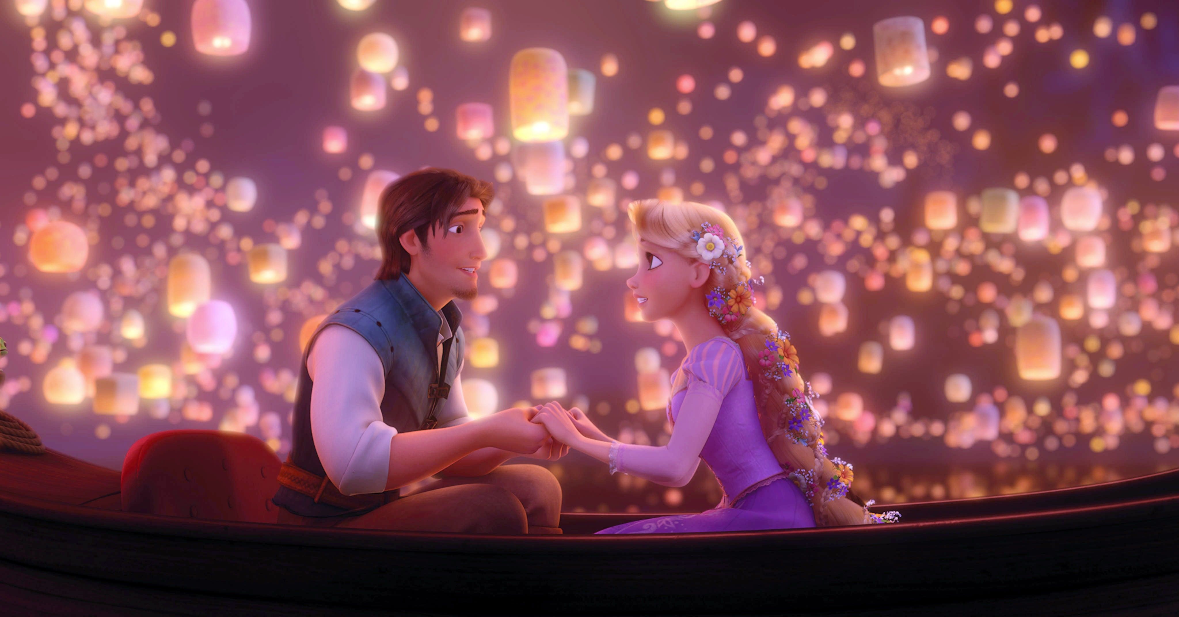 Magical Moments with Rapunzel and Flynn at Disneyland, image size:4096x2145