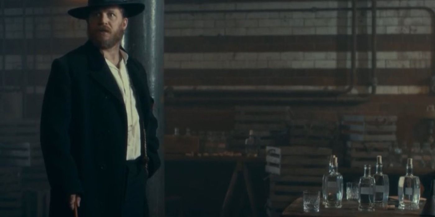 Alfie Solomons is introduced to Aberama Gold and his son by Tommy Shelby before their fighters box in Peaky Blinders