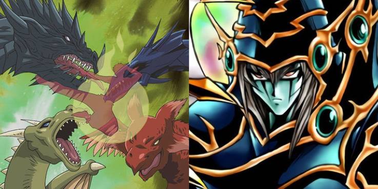 Yugioh Dark Paladin and Flying Dragon Whirl's Yu-Gi-Oh! card art