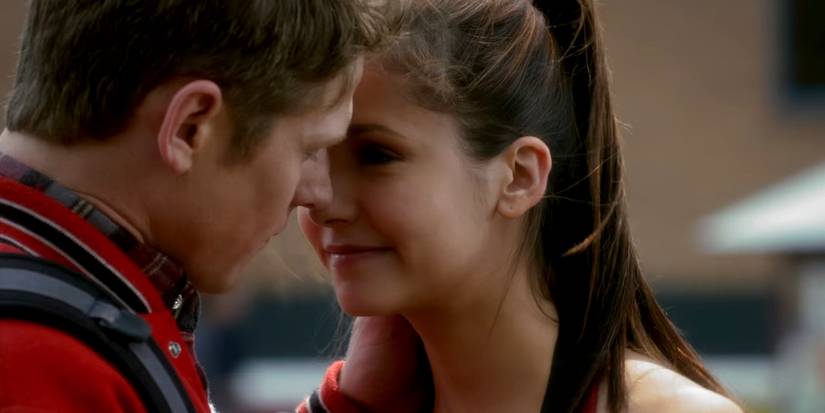 Elena and Matt after kissing in The Vampire Diaries.