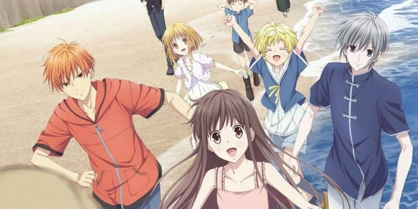 Tohru and her friends the Sohmas in Fruits Basket.