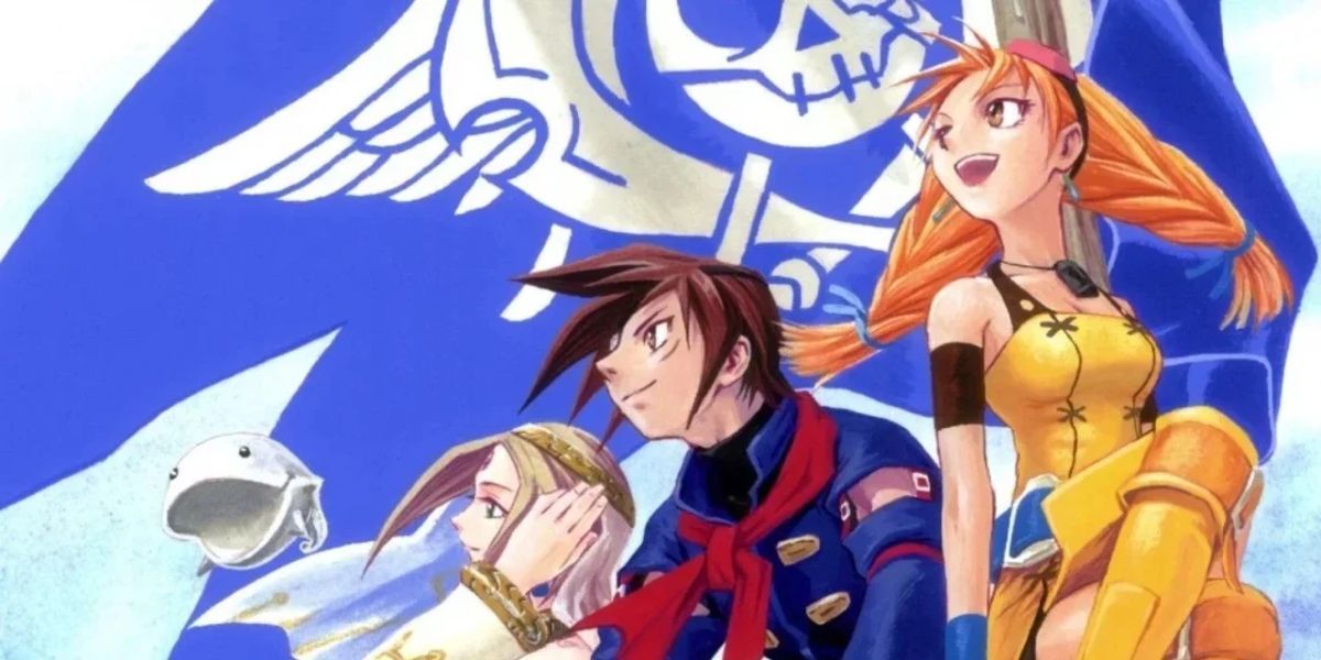 Arte dos personagens de Skies of Arcadia.