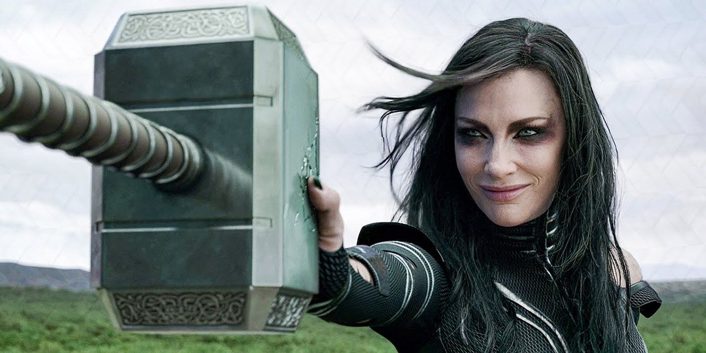 Hela catches Thors hammer