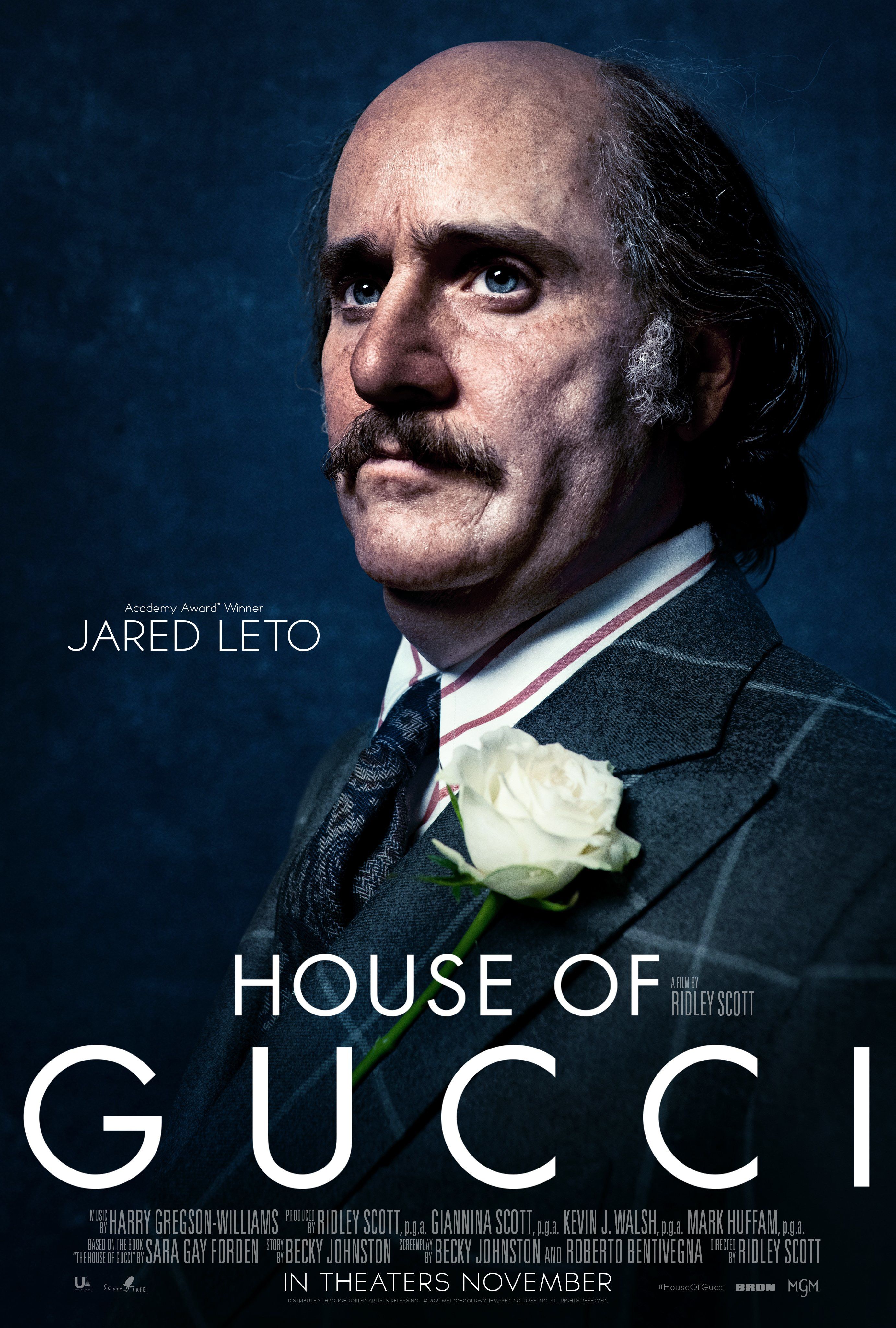 Gucci Movie Character Posters Highlight Jared Letos Ridiculous Transformation