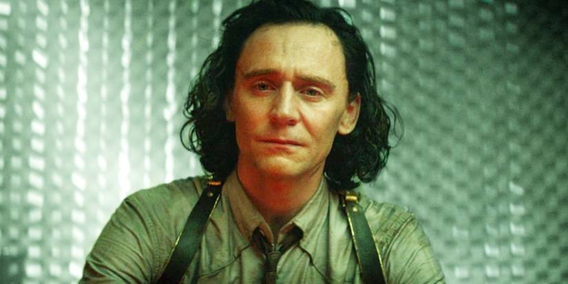 Loki in a shirt and tie