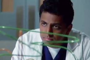 M Night Shyamalan's The Sixth Sense cameo as a doctor looking worried.