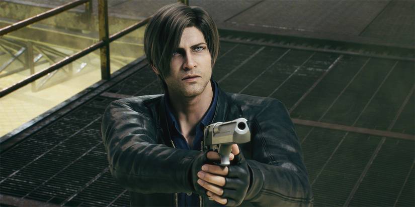 Leon Kennedy e Claire Redfield em cena de Resident Evil: Infinite Darkness