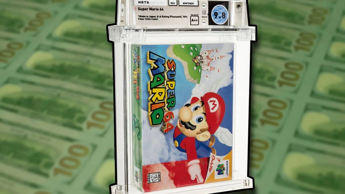 Sealed Super Mario 64 Cartridge Sells For $1.5 Million