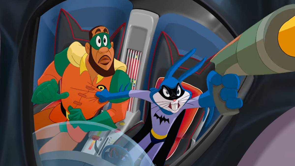Bugs Bunny & Lebron James Become Batman & Robin In New Space Jam 2 Clip