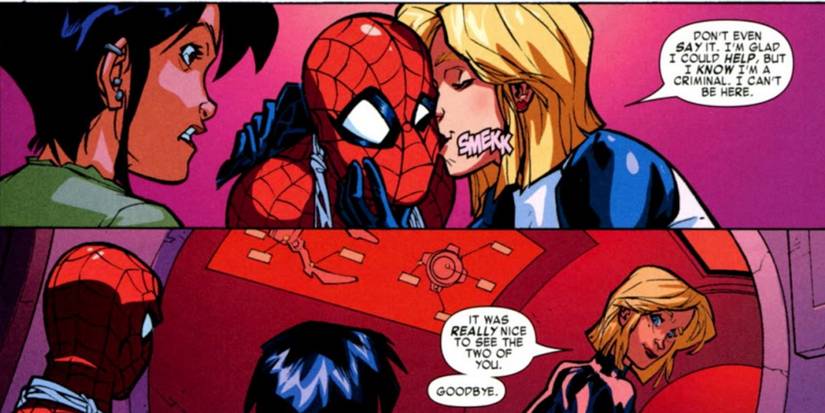 Spider-Man Emma Frost Kiss