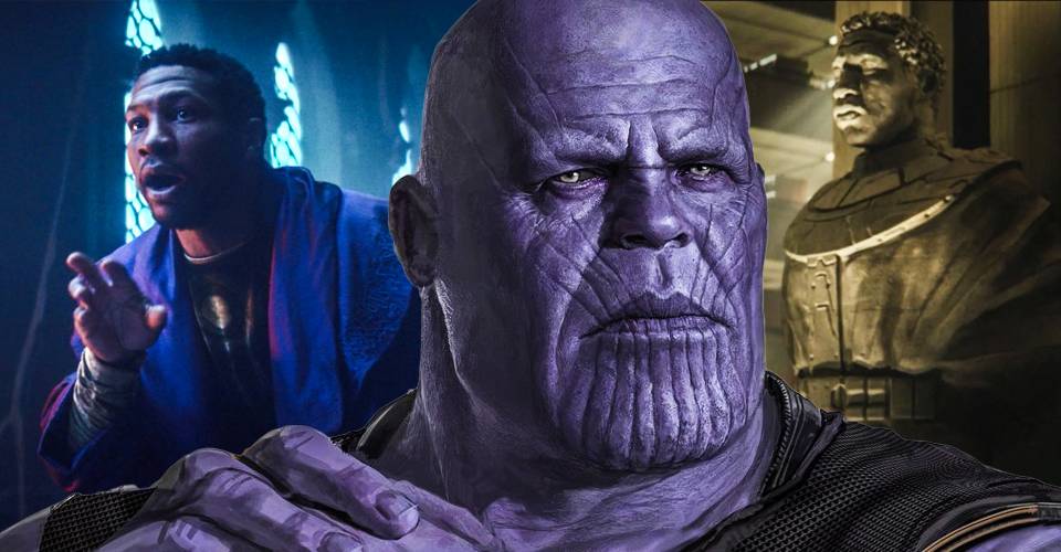 The Mad Titan vs. The Conqueror: How Powerful Is Kang Against MCU's Thanos 7 Thanos he who remains Kang the conqueror Loki .jpg?q=50&fit=crop&w=960&h=500&dpr=1
