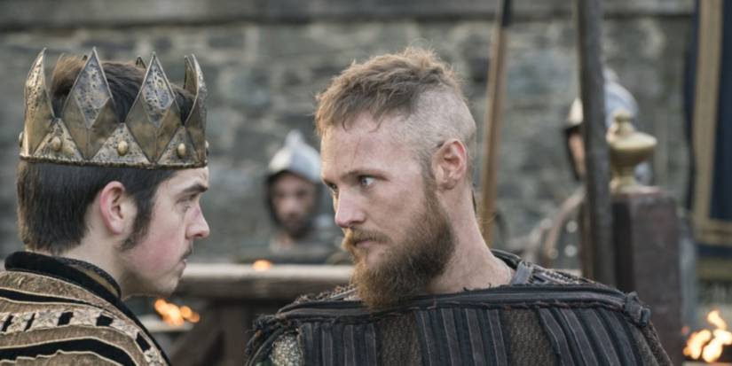 Ubbe talking to King Alfred