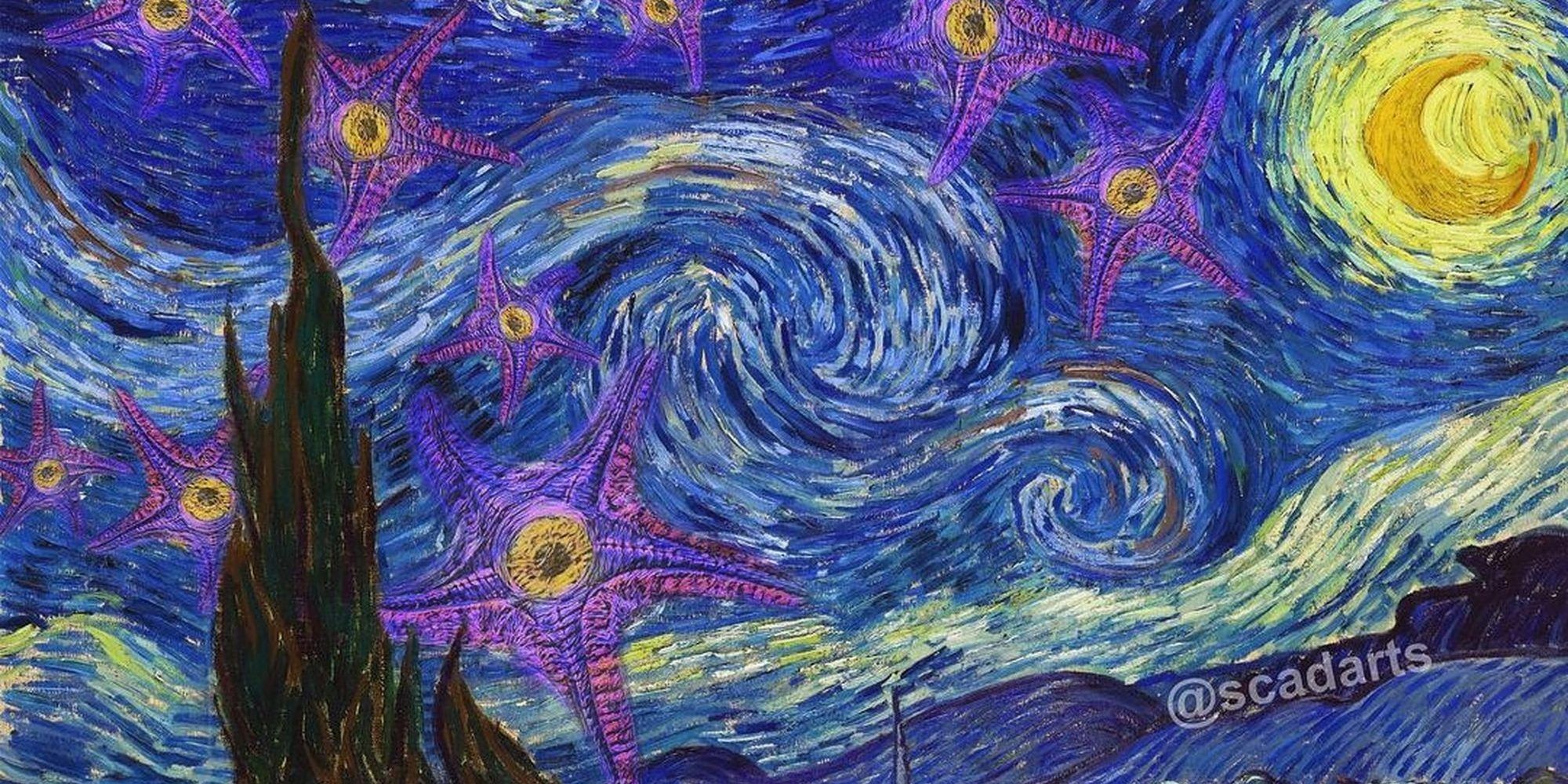 Suicide Squad Art Mashes Starro With Vincent Van Gogh s Starry Night 