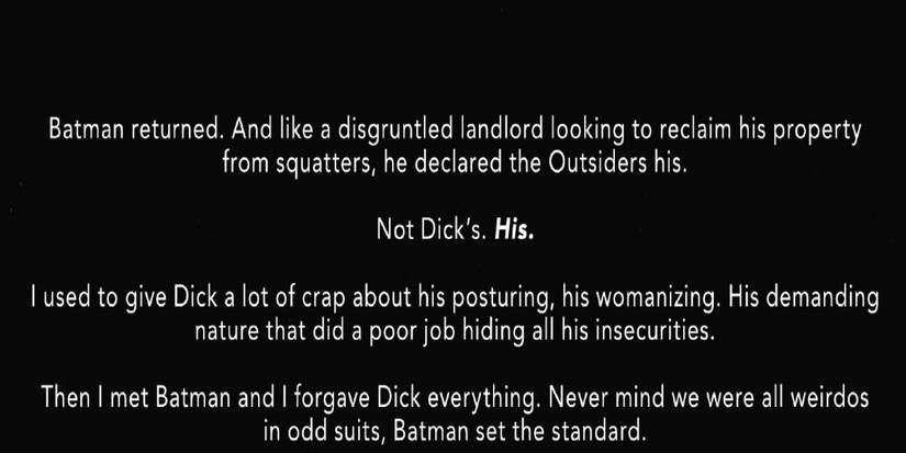 Nightwing is a Womanizer Because of Batman's Training