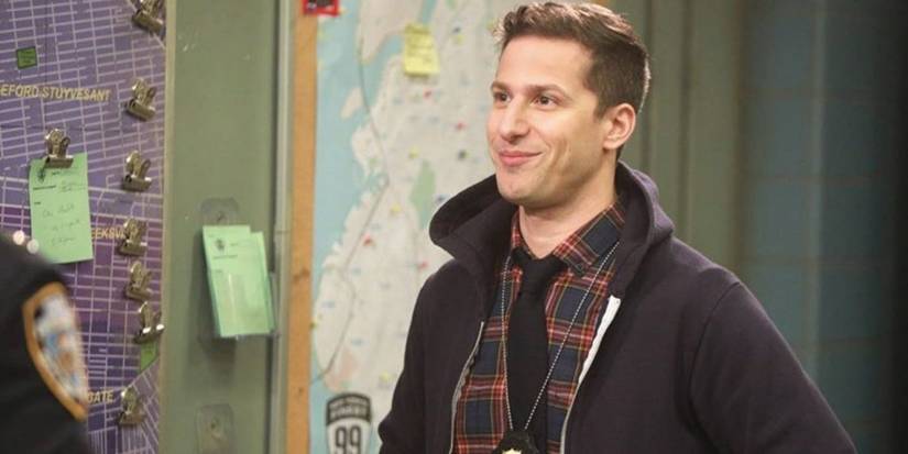 Jake Peralta smiling in Brooklyn Nine-Nine
