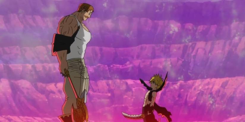 Escanor and Meliodas in The Seven Deadly Sins