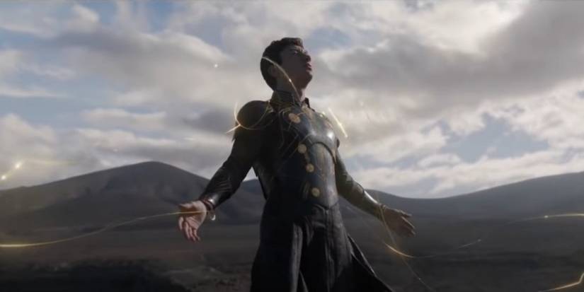 Дрю использует свои силы в фильме "Этернали" от Marvel