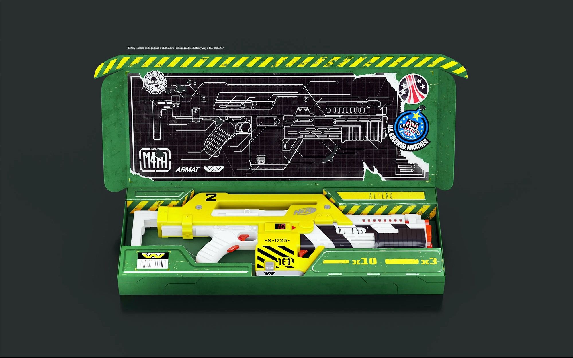 Aliens Movie Pulse Blaster Nerf Gun First Look Images Revealed