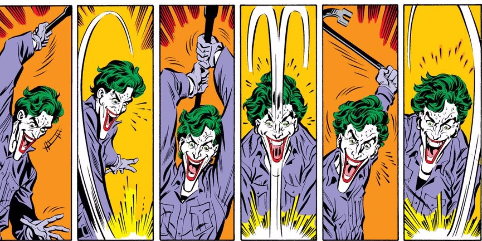 Joker mengalahkan Jason Todd dengan linggis