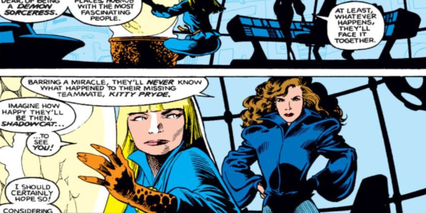 Kitty Pryde commands Magik in Excalibur 23 comic.