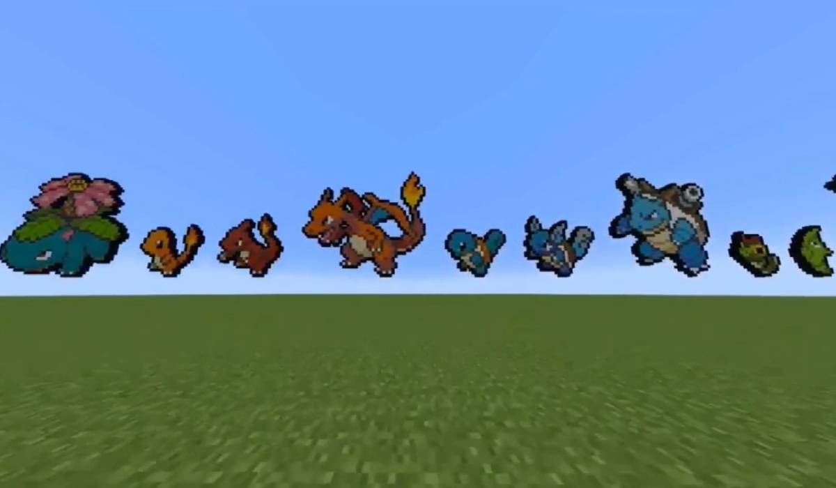 8 Bitar Pokemon Figurer Minecraft
