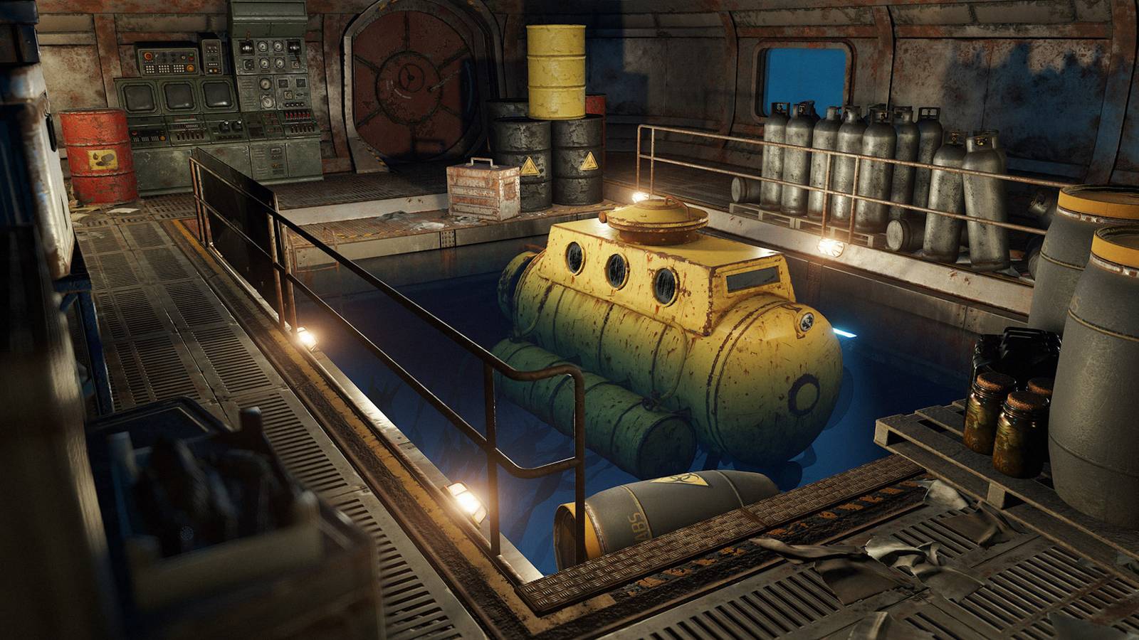 Rust Update Lets You Fish, Hunt Sharks, & Captain a Submarine