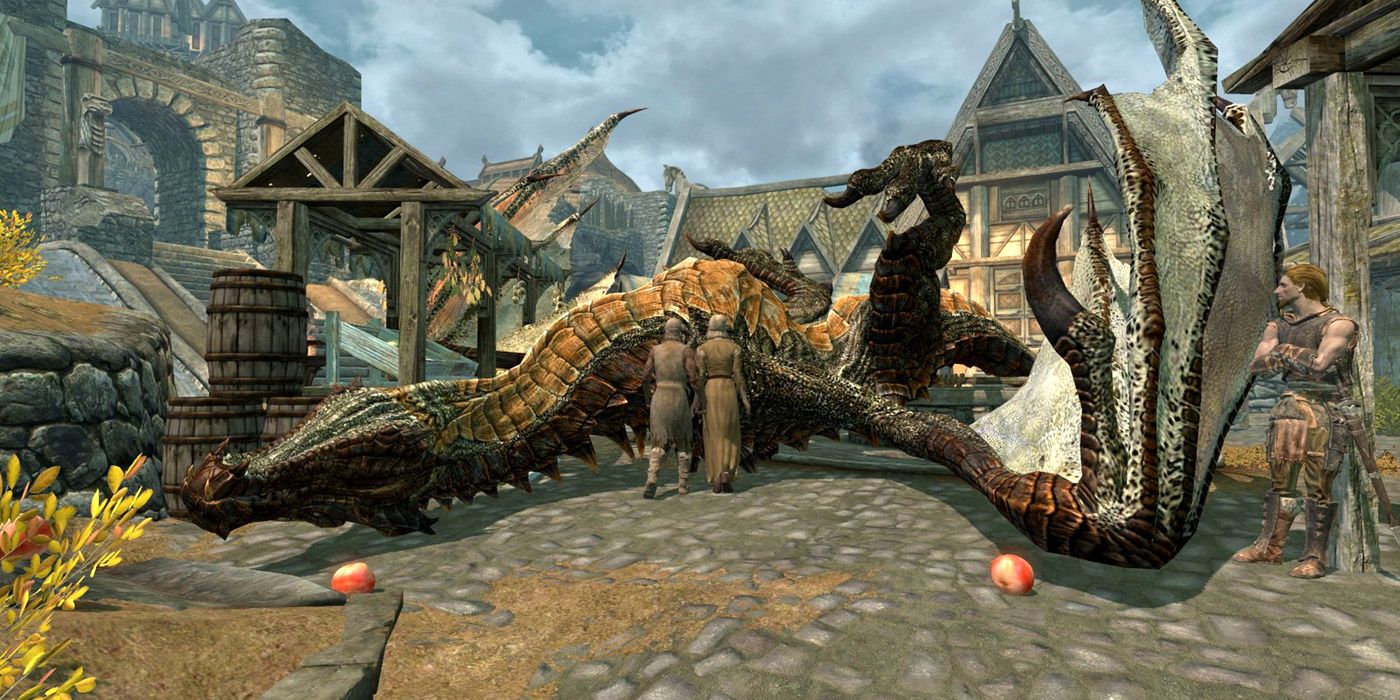 skyrim dragon form mod