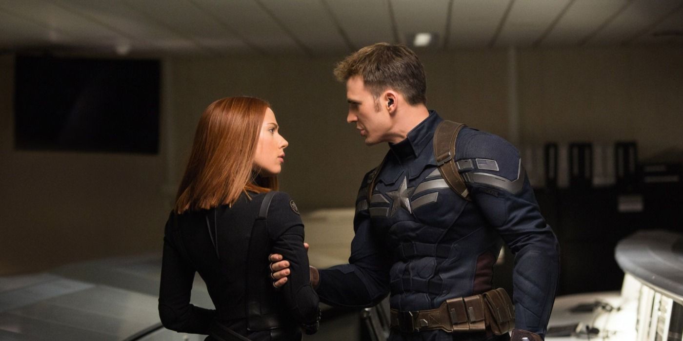 Steve Rogers confronts Natasha Romanoff in Captain America The Winter Soldier