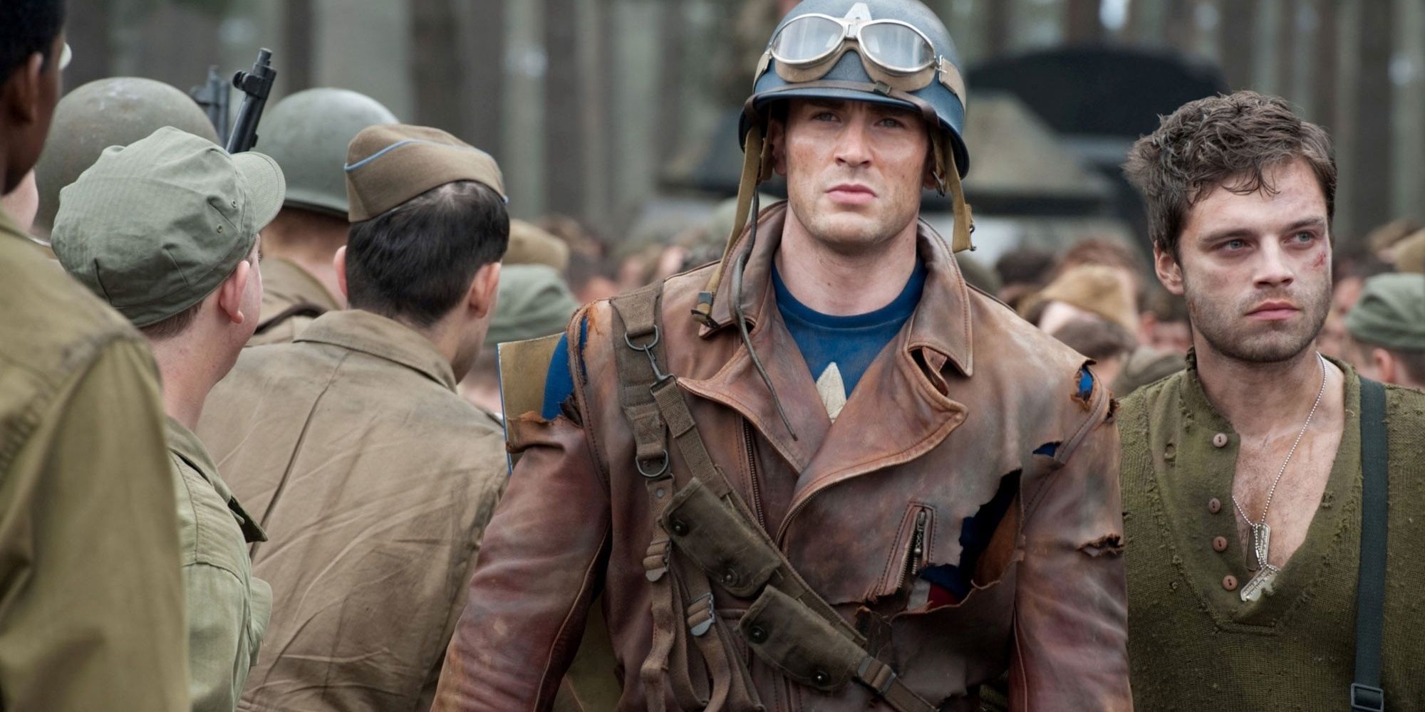 Steve Rogers and Bucky Barnes in Captain America The First Avenger Cropped