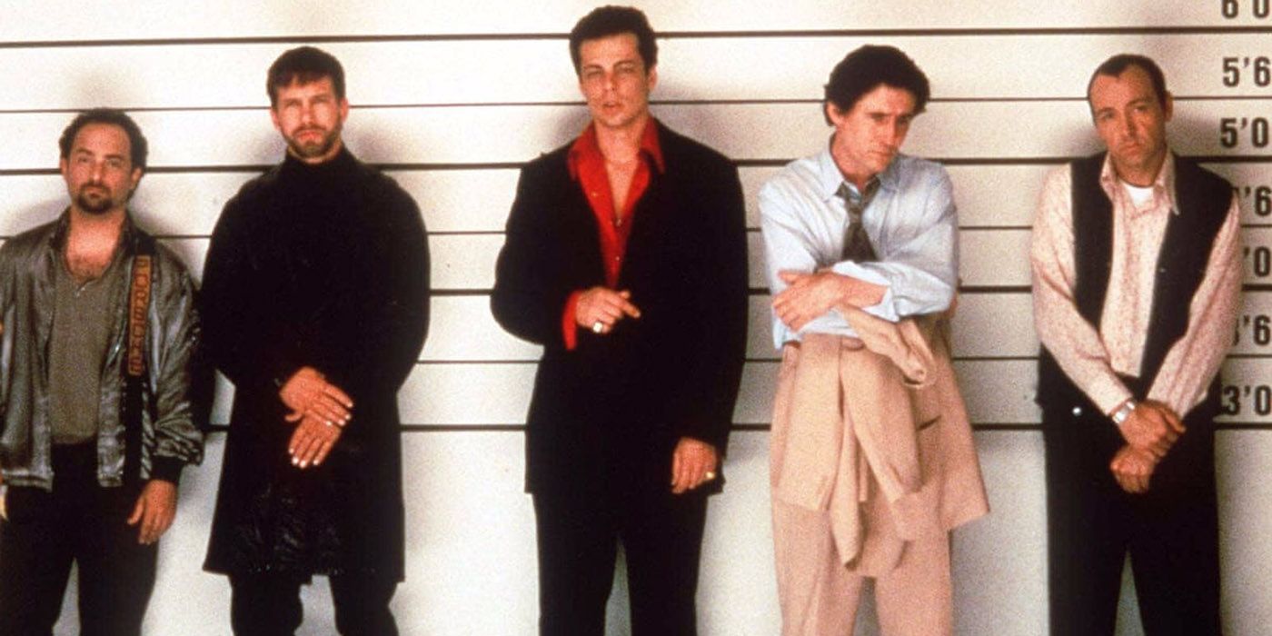 The Usual Suspects squad in a police lineup