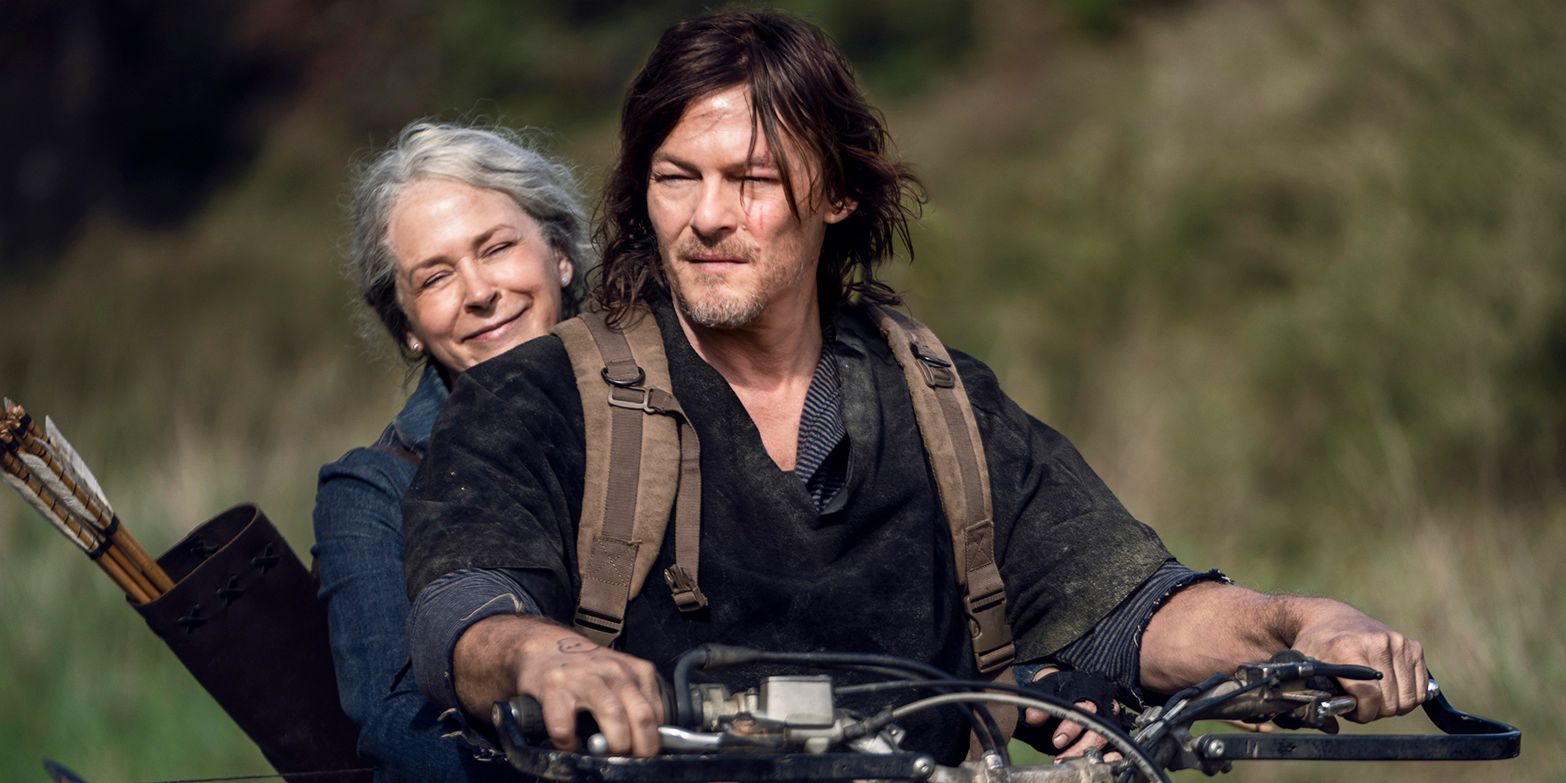 The Walking Dead Carol and Daryl on bike