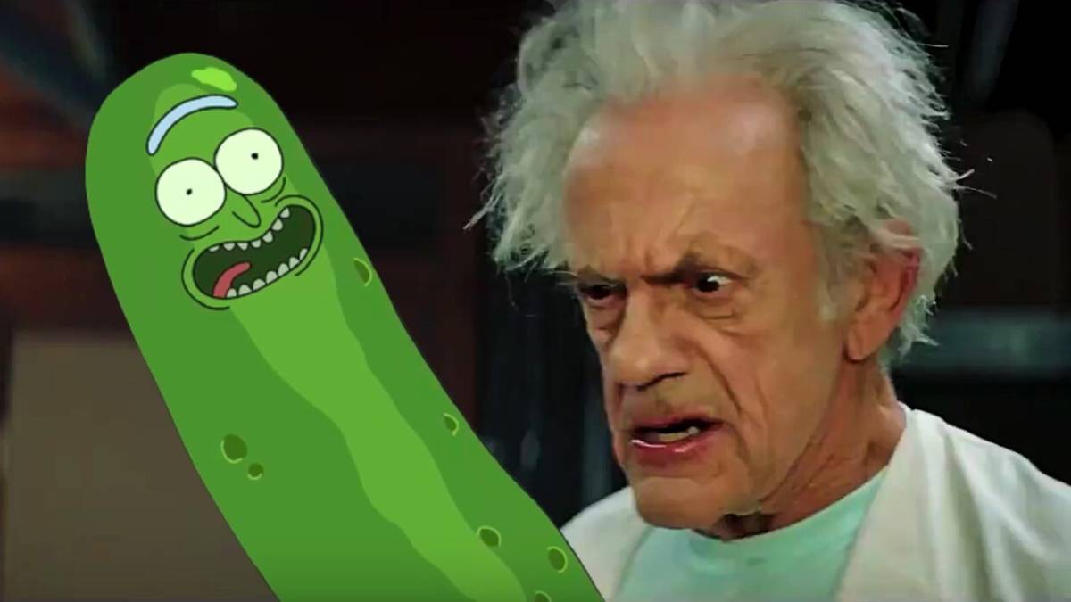 New Rick & Morty Live-Action Clip Has Christopher Lloyd Eat a Pickle