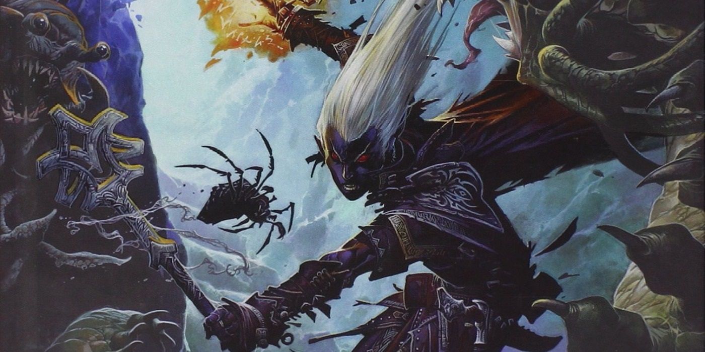 Dungeons Dragons Drow Wizard Spider Cover