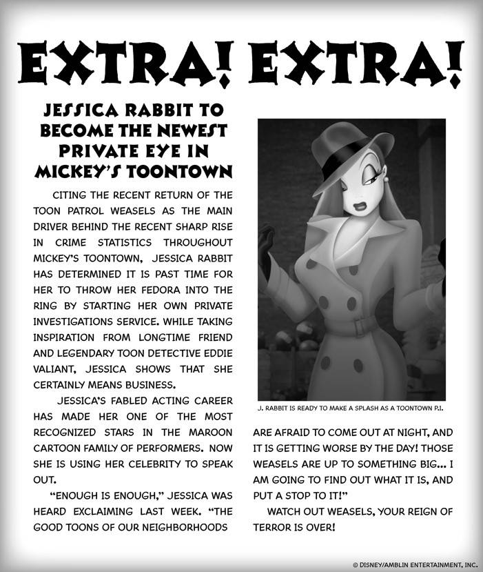 Disney’s Who Framed Roger Rabbit Ride Making Jessica A Private Eye