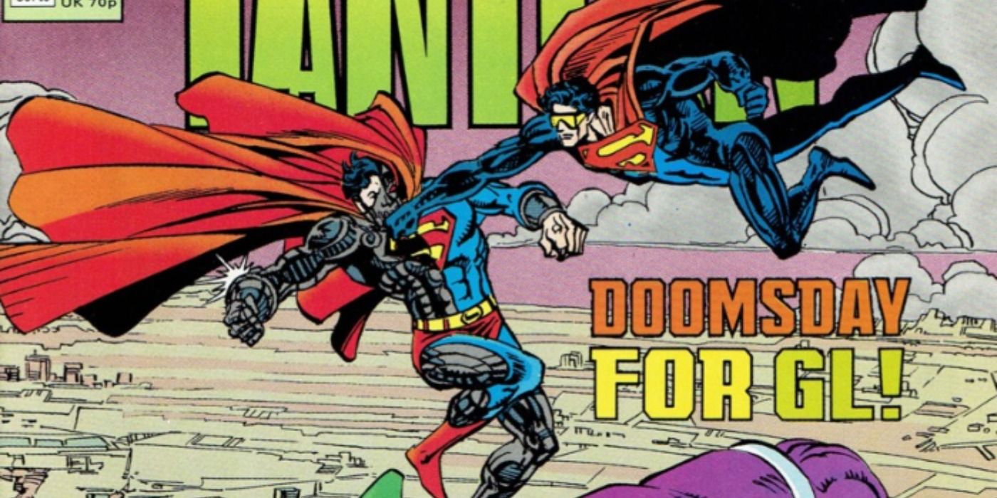 Eradicator fights Superman in DC Comics.